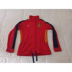 Spain Soccer Adidas Red Track Top Jacket Women's Medium Football España FIFA WC